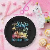 Het schip is mijn verjaardagsreis papieren bordje (Feest)