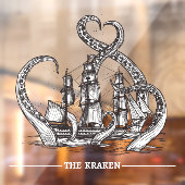 Het schip Kraken Octopus Sailing Nautical Raamsticker (Vel 2)