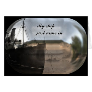 Het schip kwam  binnen