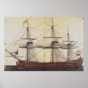 Het schip "La Ville de Paris" Poster