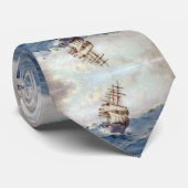 Het schip Portpatrick 1900s Stropdas (Opgerold)