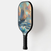 Het schip vaart op het Zee Pickleball Paddle (Links)