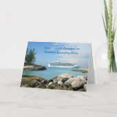 Het Schip van de cruise bij de Kaart van de Douane (Voorkant)