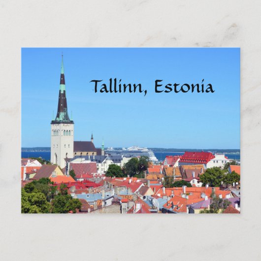 Het Schip van de cruise in Tallinn, Estland Briefkaart (Voorkant)