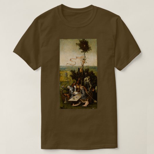 Het schip van de Fools Hieronymus Bosch T-shirt (Design voorkant)