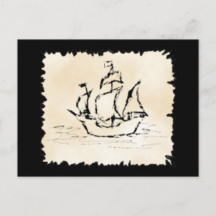 Het Schip van de piraat Briefkaart