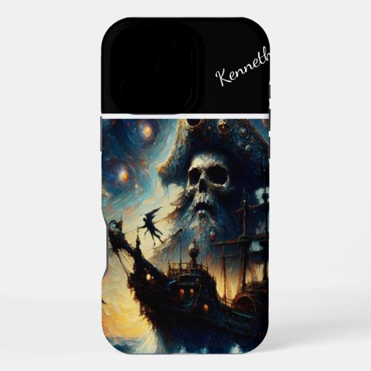 Het schip van de Skull Captain iPhone Hoesje (Achterkant)