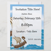 Het Schip van Viking Kaart (Achterkant)