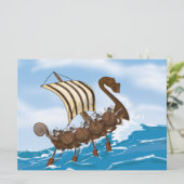 Het Schip van Viking Kaart (Staand voorkant)