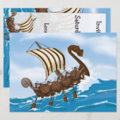 Het Schip van Viking Kaart (Voorkant / Achterkant)