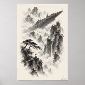 Het Schip Voorbij de Dennen Poster (Voorkant)