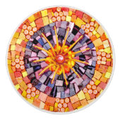 Het schitteren door Gemengde Mozaïek van Media Keramische Knop (Voorkant)