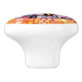Het schitteren door Gemengde Mozaïek van Media Keramische Knop (Zijkant)