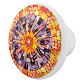 Het schitteren door Gemengde Mozaïek van Media Keramische Knop (Rechts)