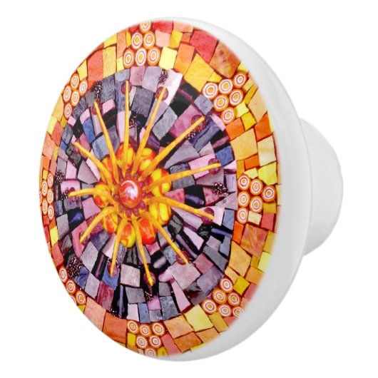 Het schitteren door Gemengde Mozaïek van Media Keramische Knop (Rechts)