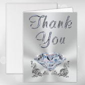 Het schitterende Jubileum van de Diamant dankt u Bedankkaart