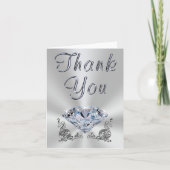 Het schitterende Jubileum van de Diamant dankt u Bedankkaart (Voorkant)
