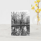 Het schitterende Landschap van de Winter in Kaart (Gele Bloem)