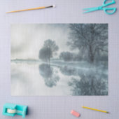 Het schitterende Natuur van de winter Scene Trees  Tissuepapier (Craft)