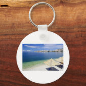 HET SCHITTERENDE UITZICHT VAN HET STRAND SLEUTELHANGER (Voorkant)