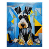 Het Schnauzer Hondenportret 004 - Sable Gabriel Perfect Poster (Voorkant)