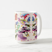 Het schoenen patroon koffiemok (Voorkant rechts)