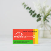 Het schokkende Elektrische Bedrading van het Huis  Visitekaartje (Staand voorkant)