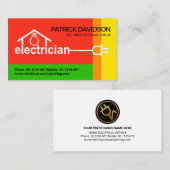 Het schokkende Elektrische Bedrading van het Huis  Visitekaartje (Voorkant / Achterkant)