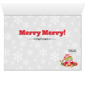 Het schokkende "Kerstman is niet echt" kerstKaart (Binenzijde Horizontaal (Onderkant))