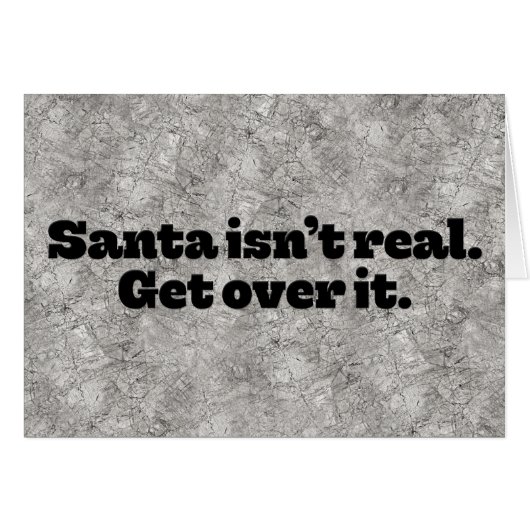 Het schokkende "Kerstman is niet echt" kerstKaart (Voorkant Horizontaal)