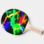Het schokkende NEON partijlampjes Multicolored Tafeltennisbatje (Zijkant)