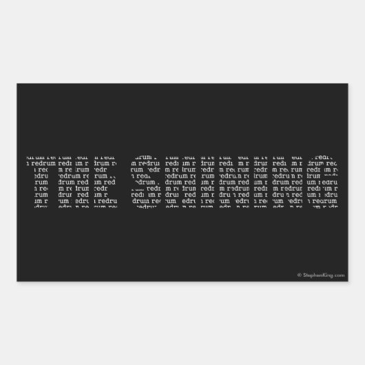 Het schonen rechthoekige sticker (Voorkant)