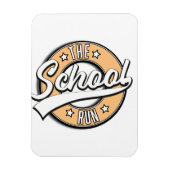 Het School Run retro logo Magneet (Verticaal)