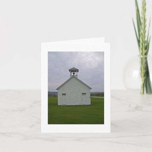 Het Schoolgebouw van Hawthorne, Bridgport, VT Kaart (Voorkant)