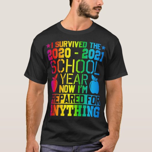 Het schooljaar 2020 2021 dat ik heb voorbereid voo t-shirt (Voorkant)