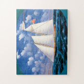Het Schooner-jacht "Amerika" door James Bard Legpuzzel (Verticaal)