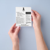 Het schoonmaakbedrijf voegt Uw Zwarte Tekst van de Flyer (Hand)