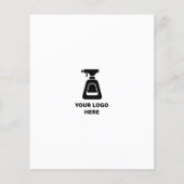 Het schoonmaakbedrijf voegt Uw Zwarte Tekst van de Flyer (Achterkant)