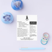 Het schoonmaakbedrijf voegt Uw Zwarte Tekst van de Flyer (Enkel)