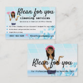 Het schoonmaken Bedrijf de Witte Bubbles van de Te Visitekaartje (Voorkant / Achterkant)