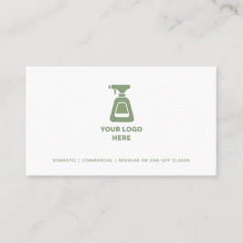 Het schoonmaken Bedrijf voegt Uw Groene Tekst van  Visitekaartje