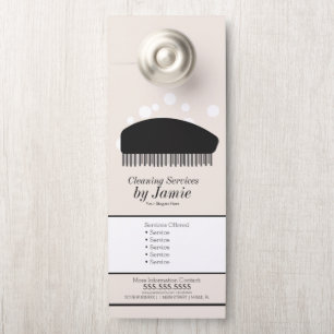 Het schoonmaken de Bedrijfs van de Dienst Dusting  Deurhanger