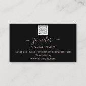 Het schoonmaken de Logo van het Roos van de Vervoe Visitekaartje (Achterkant)