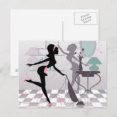 Het Schoonmaken van de lente Briefkaart (Voorkant / Achterkant)