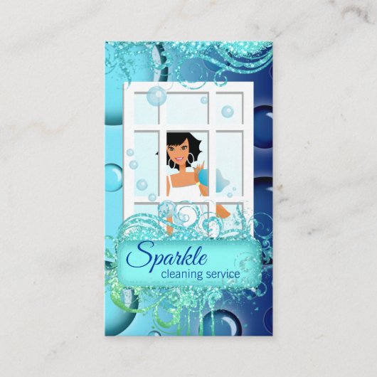 Het schoonmaken van de spleetjes visitekaartje (Voorkant)