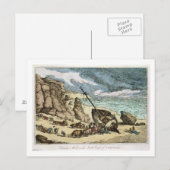 Het schoonmaken van een wrak aan de noordkust van  briefkaart (Voorkant / Achterkant)