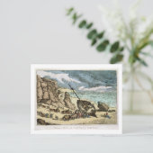 Het schoonmaken van een wrak aan de noordkust van  briefkaart (Staand voorkant)