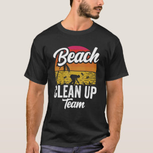 Het schoonmaken van het Team van de strand zuivere T-shirt