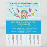 Het schoonmaken van Janitorial Tickets Adverteren  Flyer<br><div class="desc">Het schoonmaken van Janitorial Tickets Adverteren Cartoon</div>