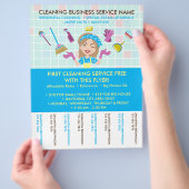 Het schoonmaken van Janitorial Tickets Adverteren Flyer (Hand)
